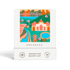 Reach International Outfitters Arkansas adventure deck cover offers 50 scratch-off activities for travel ideas