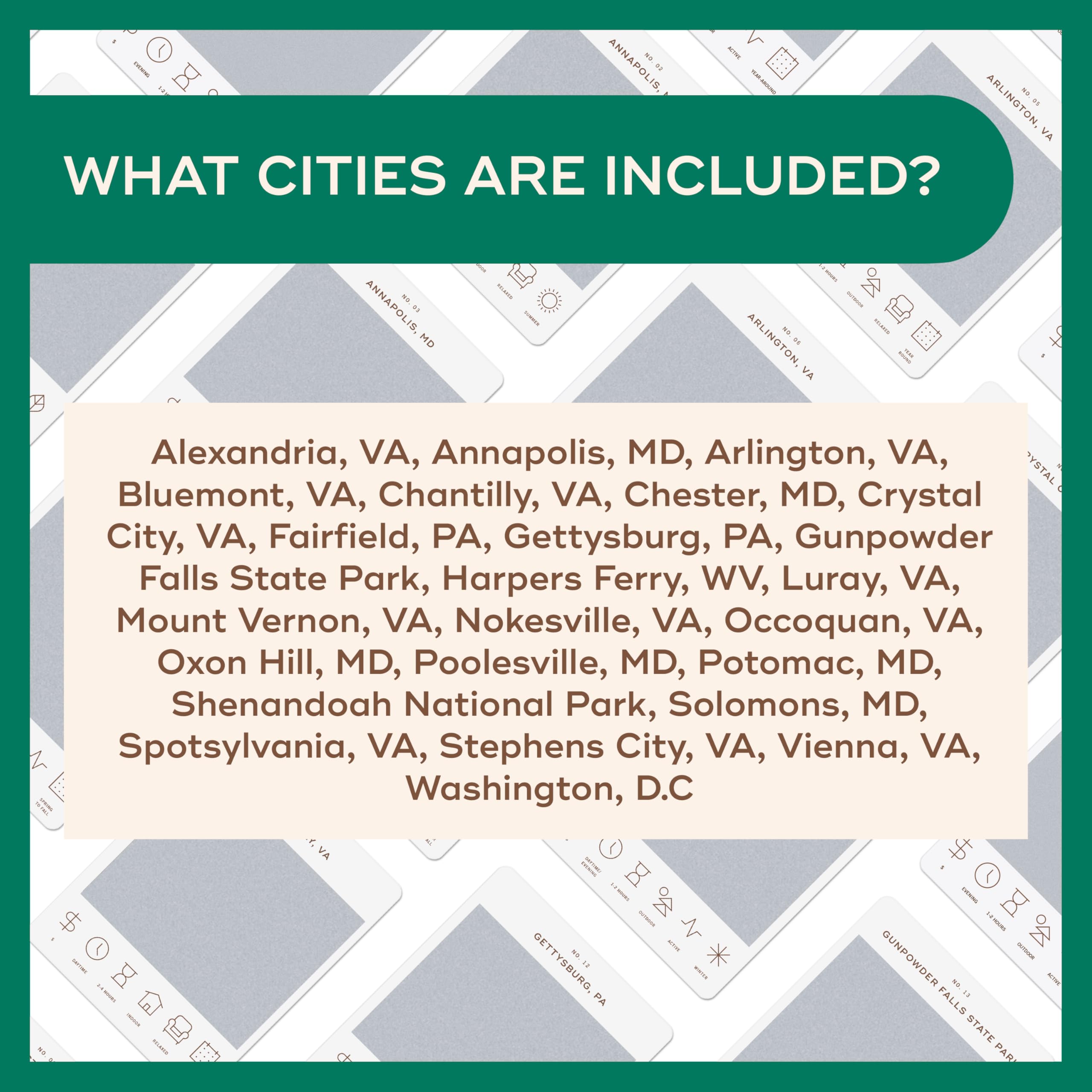 Reach International Outfitters DC Adventure Card city stroll prompts easy day trips