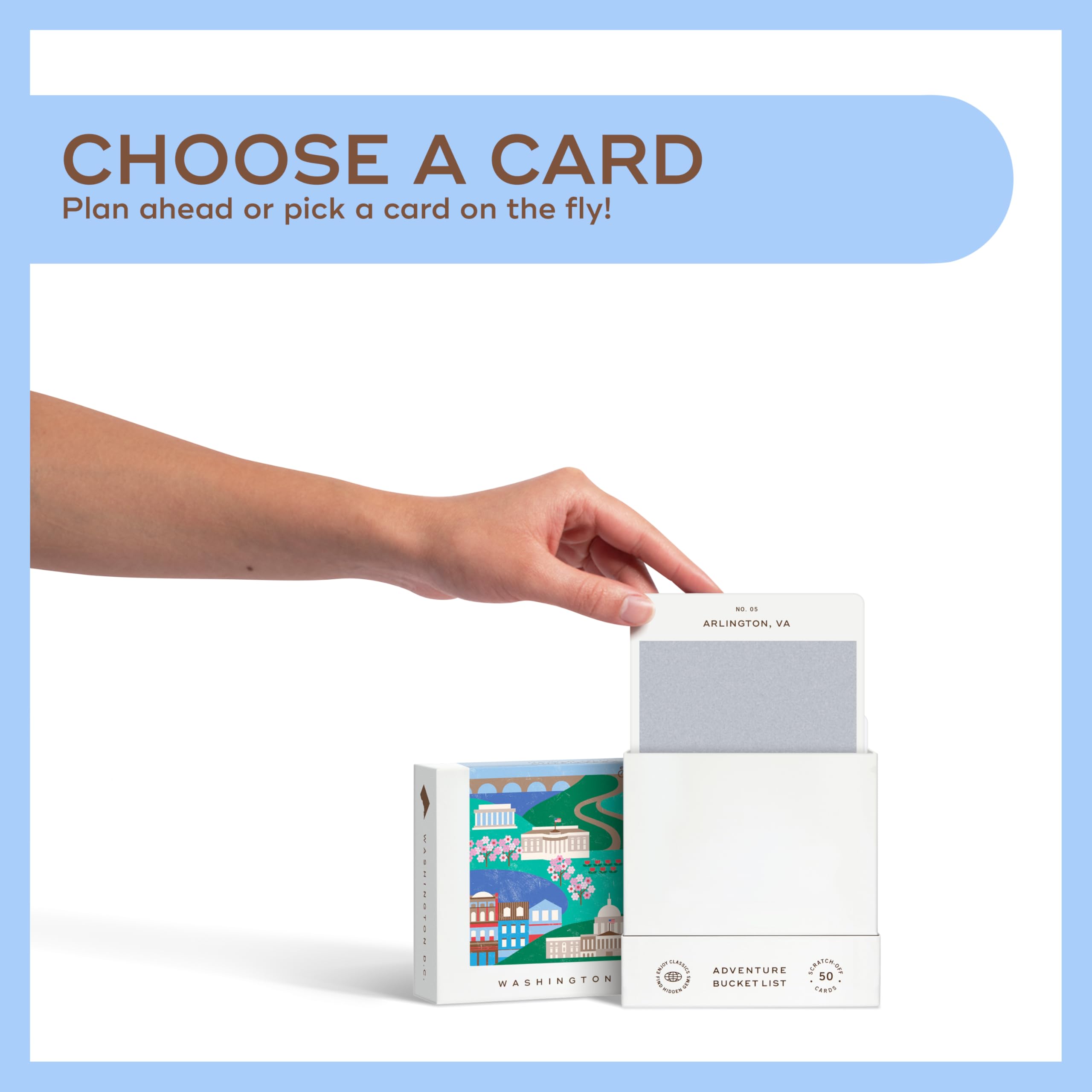 Reach International Outfitters DC Adventure Card gift deck for memorable journeys