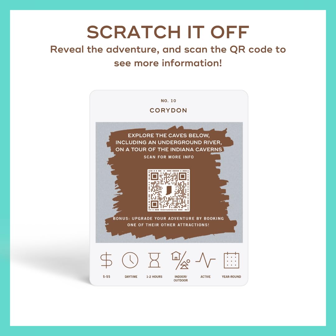 Reach International Outfitters sample card revealing Indiana destinations