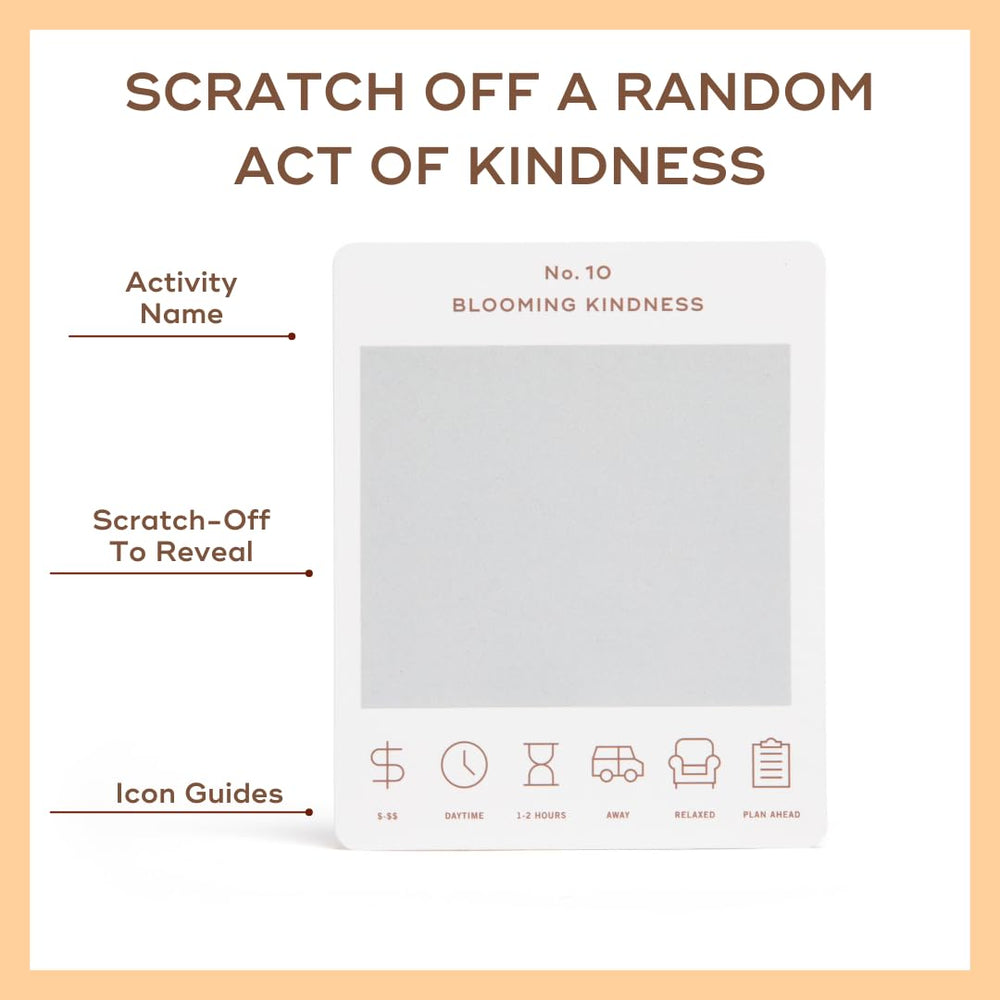 Open pack of kindness cards from Reach International Outfitters for family activities.