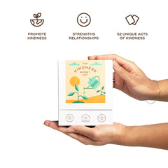 Pay it forward concept with cards fostering a ripple of goodwill.