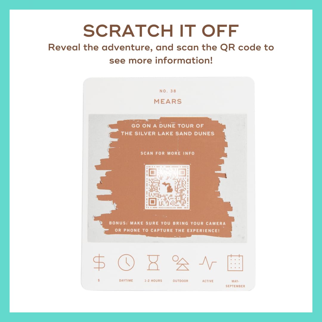 Reach International Outfitters Mackinac Island Sightseeing scratch-off highlights iconic experiences