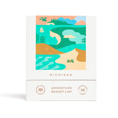Reach International Outfitters Michigan Adventure Bucket List Pack scratch-off card for diverse planning options