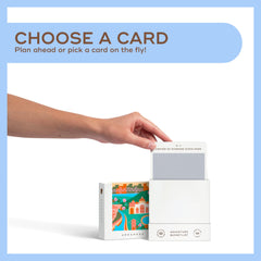 Scratch-off guide card by Reach International Outfitters helps plan Arkansas trips efficiently