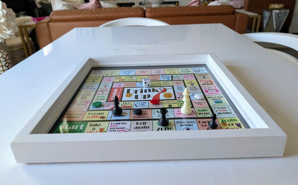 Real Glass Top Game Board Caribbean Ludo for social moments