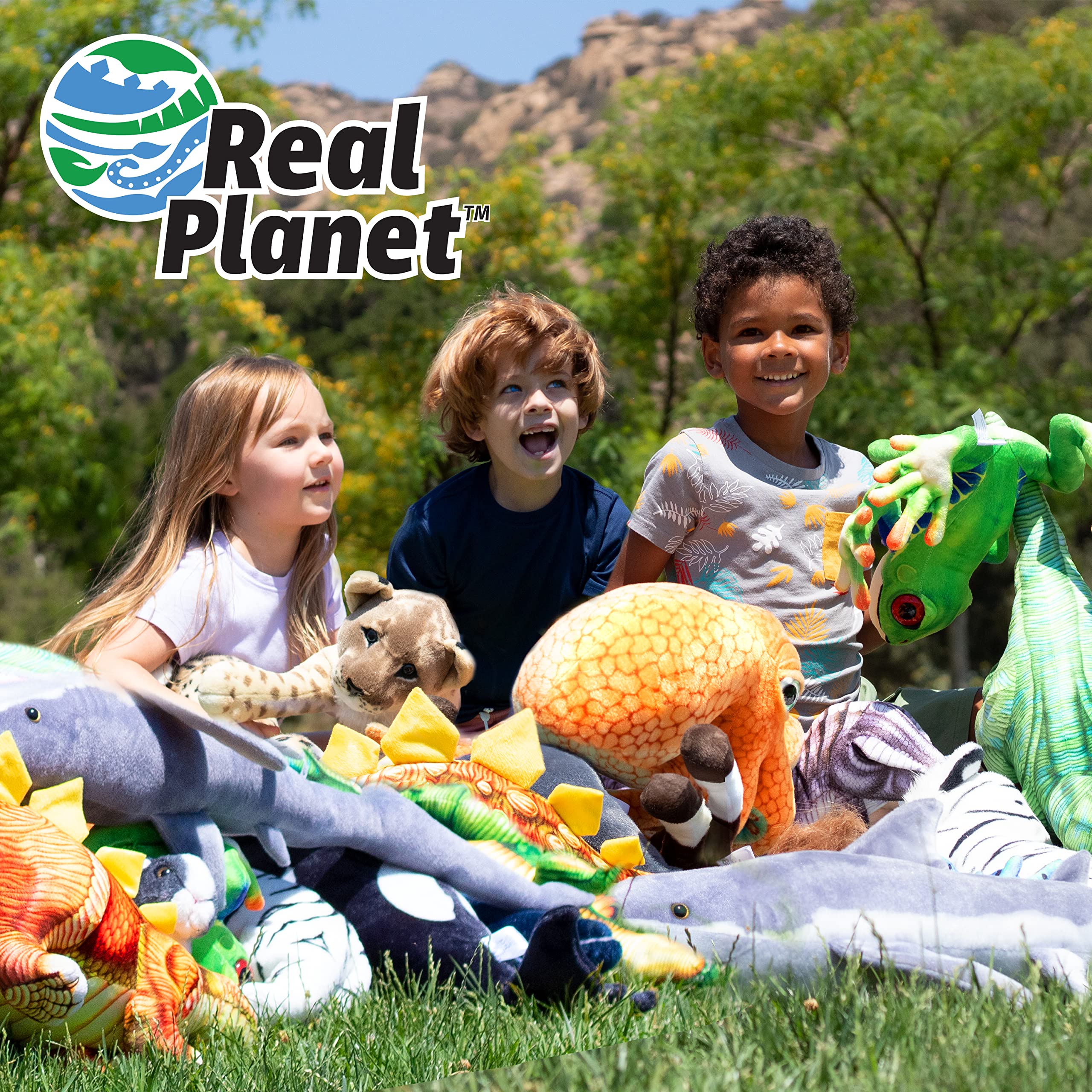 Real Planet Sockeye Salmon Plush 14-inch length portable for travel
