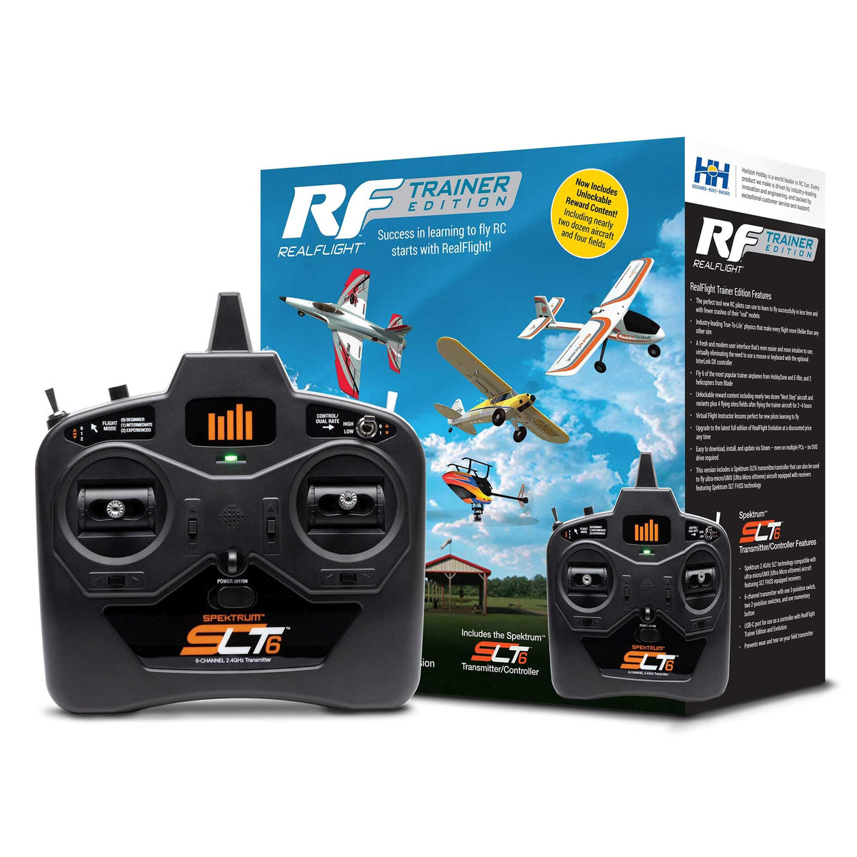 REALFLIGHT Trainer Edition SLT6 transmitter for PC-based RC flight practice.