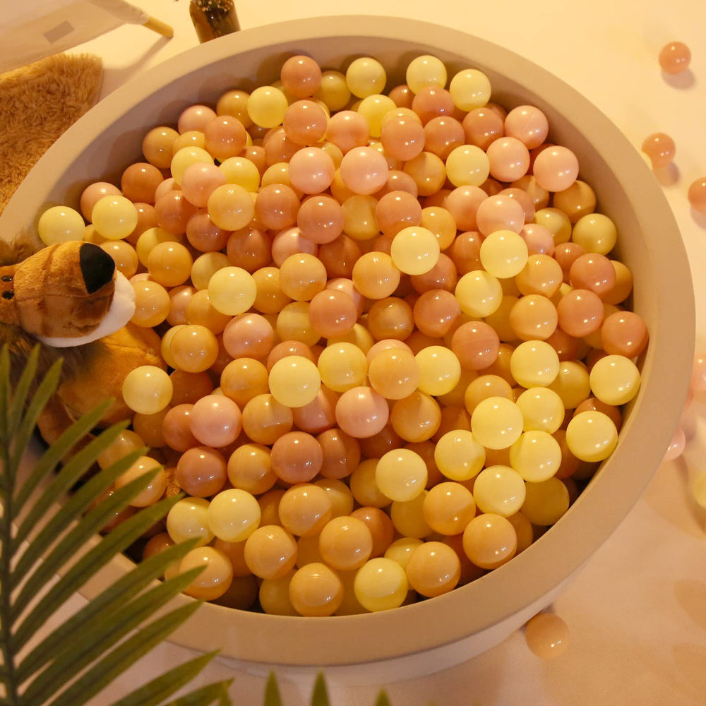 Realhaha crush-proof ball pit ball maintains shape after squeezing.