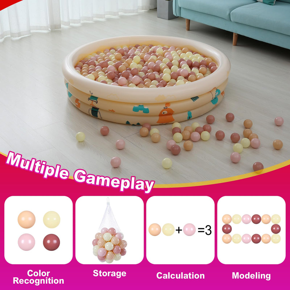 Realhaha multicolor ball pit balls add visual interest for kids.