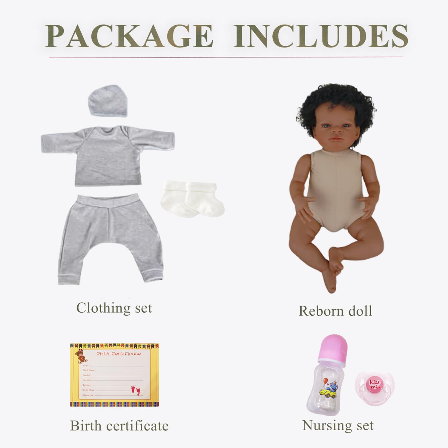 Realistic Black Boy 20-inch safety certifications ensure trusted play experiences.
