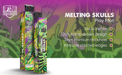 Realm Guard Melting Skulls playmat 3mm thick offers comfy play and protection
