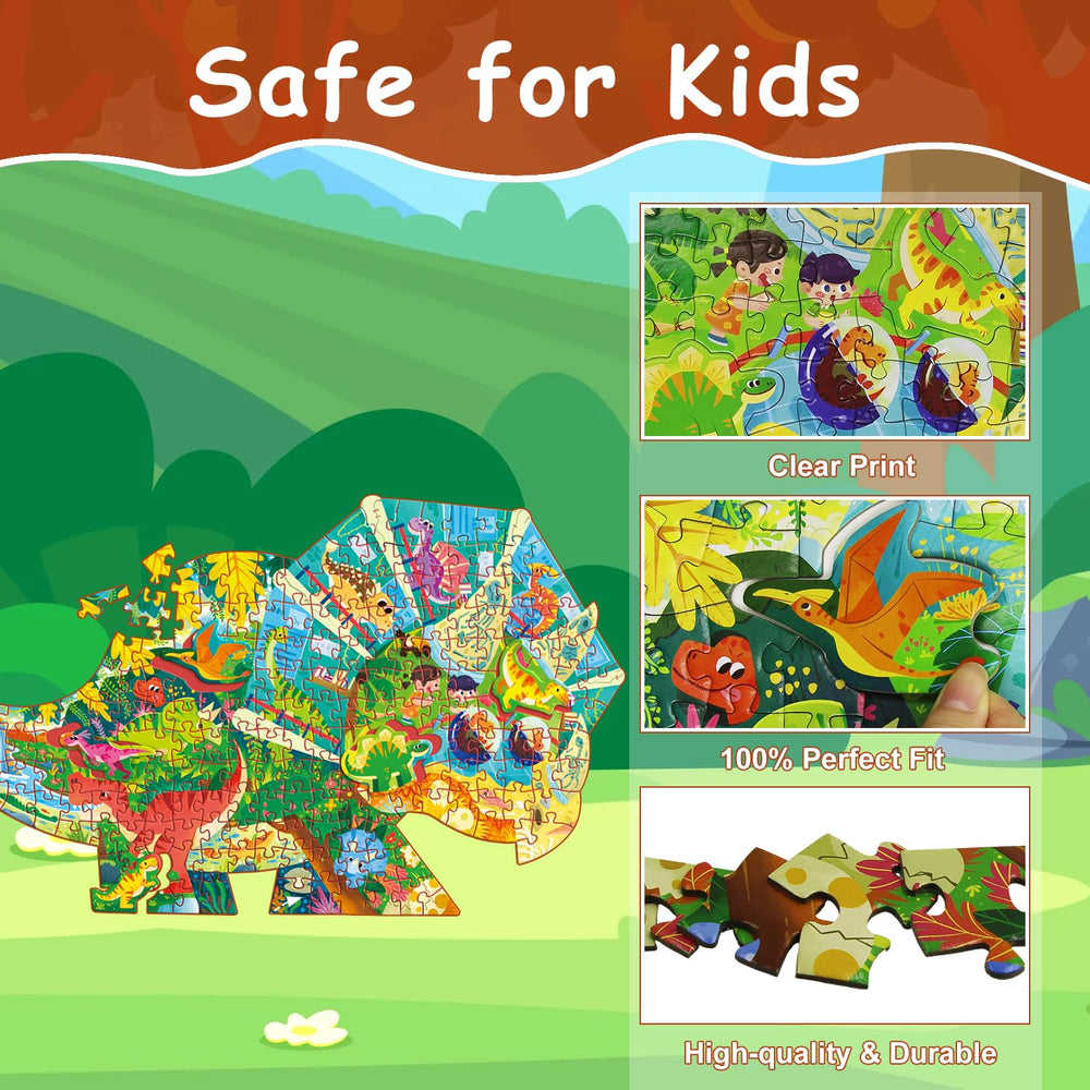RealRindo 3D dinosaur cards with Triceratops and Stegosaurus for imaginative play.