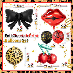 RealSpring cheetah print balloon 18 inch adds visual impact to decor