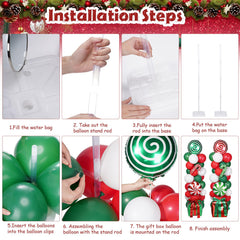 Realspring gift box balloon 22-inch as a bold Christmas centerpiece