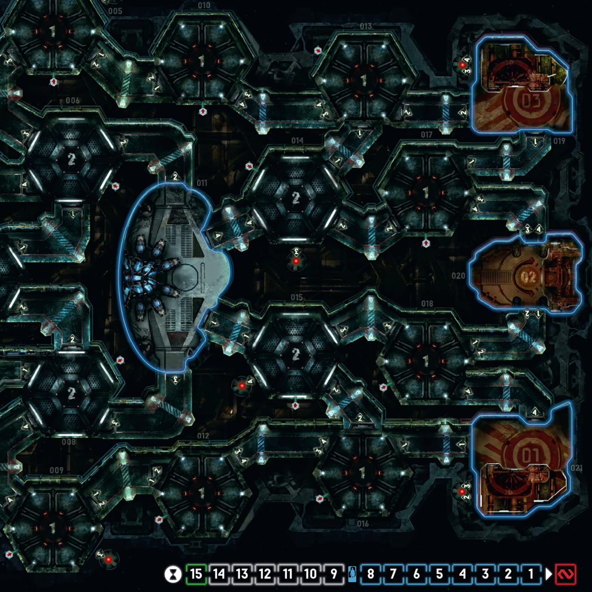Rebel Studio Nemesis ship hallway art sets mood and tension.