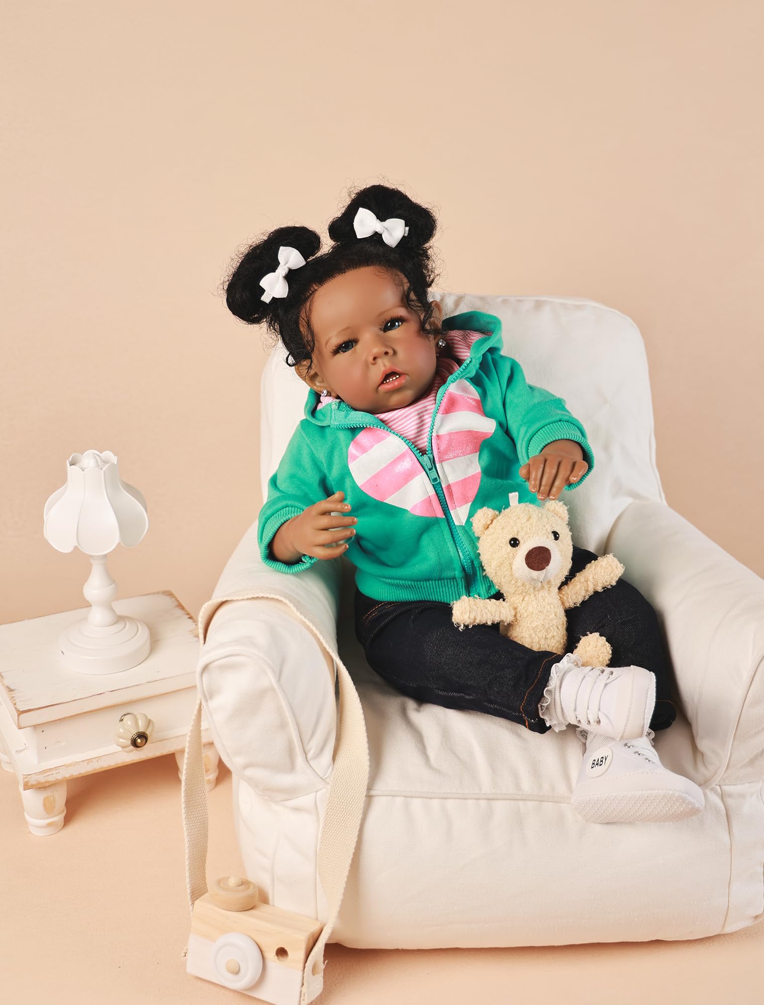 Rebornova reborn baby doll silicone limbs provide soft cuddle feel