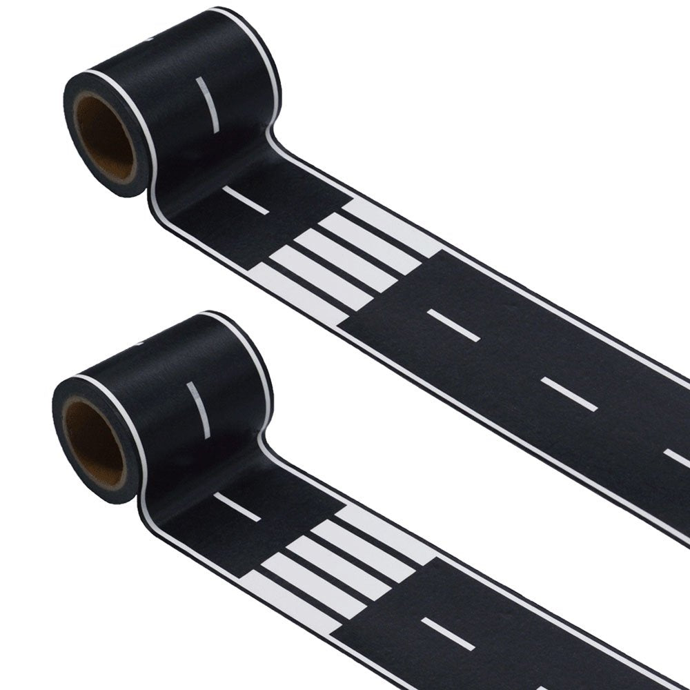 RECER Black Track Tape roll close-up, easy tear and kid-friendly decor.