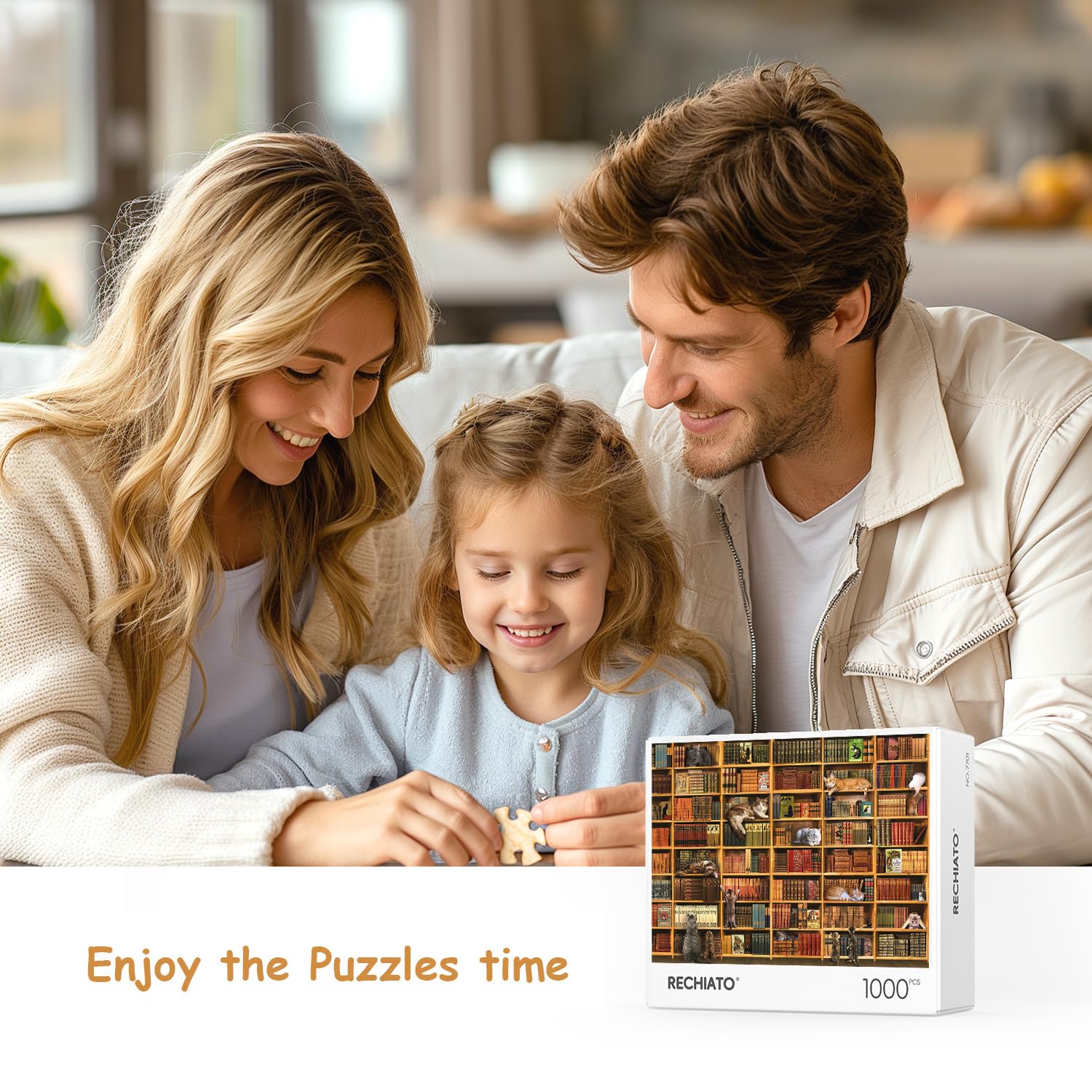 RECHIATO puzzle pieces with precise cuts for smooth assembly