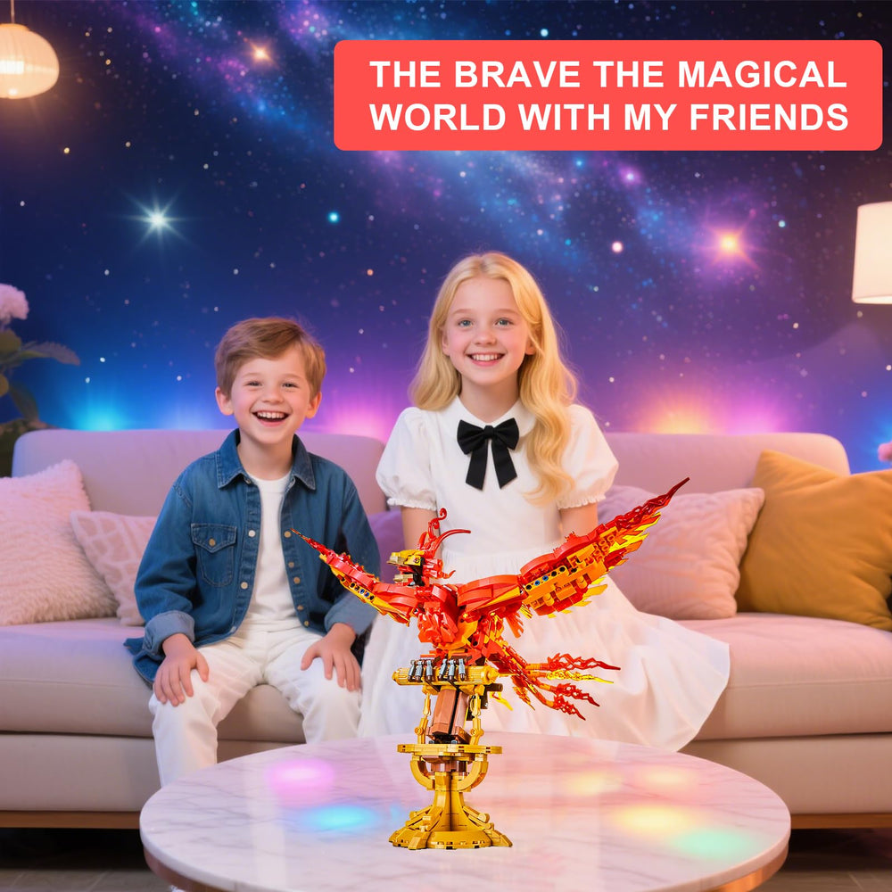 RECROQUO 10.8-inch tall phoenix creates a commanding centerpiece