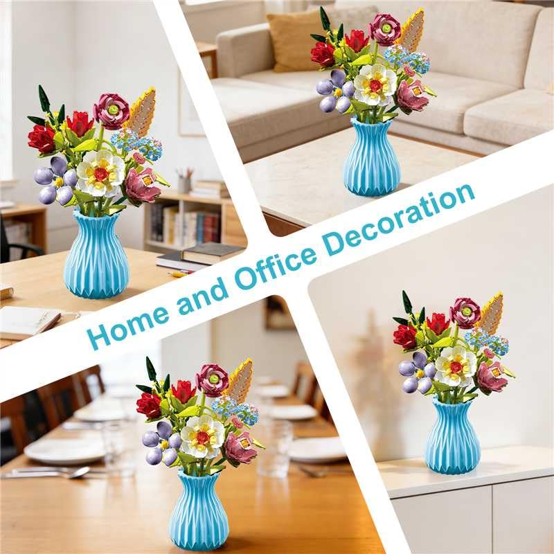 RECROQUO vase-included bouquet activates a ready-to-display centerpiece.