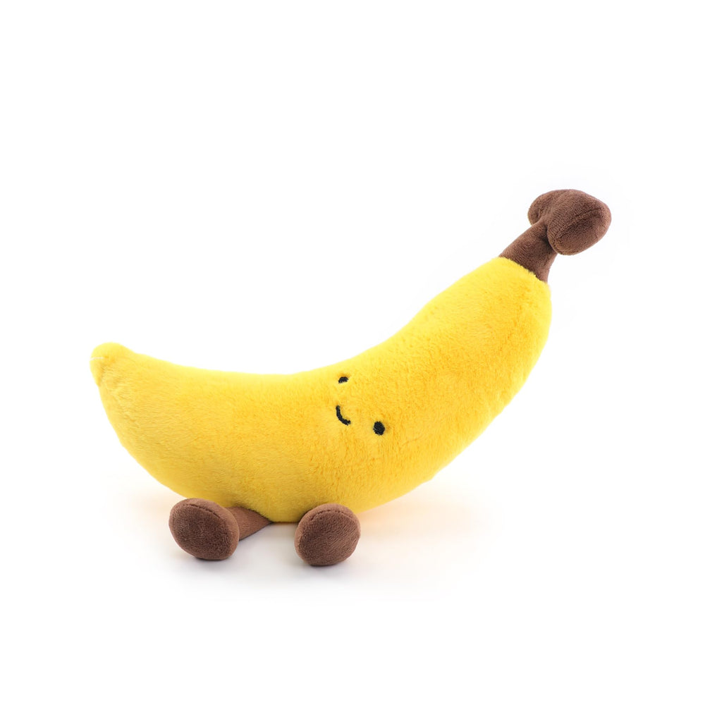 RECUR banana stuffed animal toy, 12-inch plush for cozy playtime and companionship.