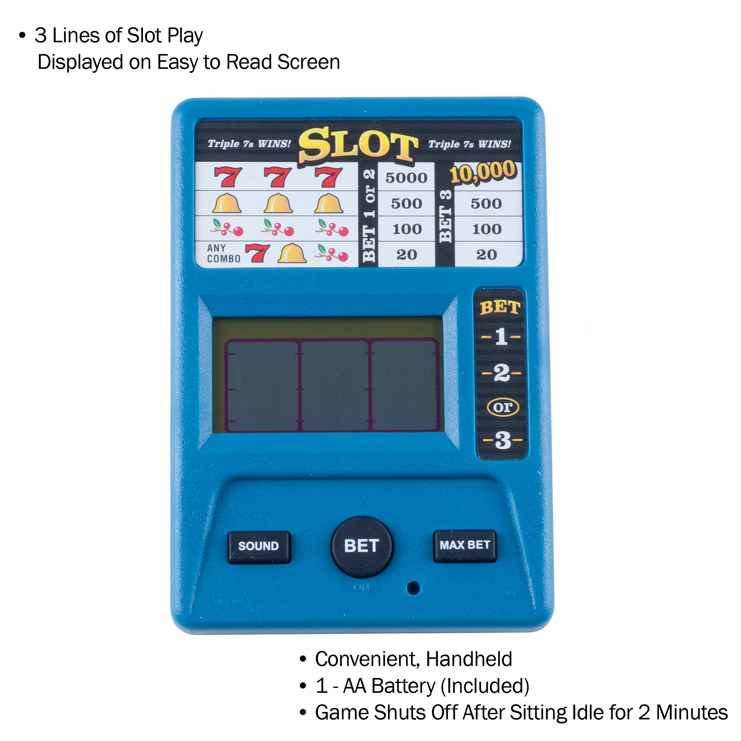 RecZone battery compartment view highlights AAA battery included for instant use