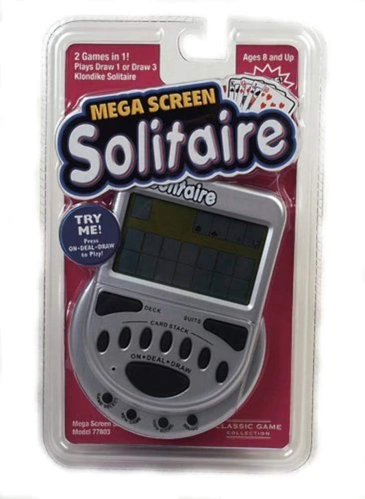 RecZone Mega Screen Solitaire on a large display for easy viewing and relaxed gameplay