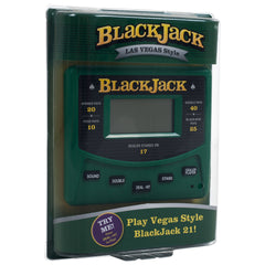 RecZone Blackjack handheld image showing battery included and idle off energy saver