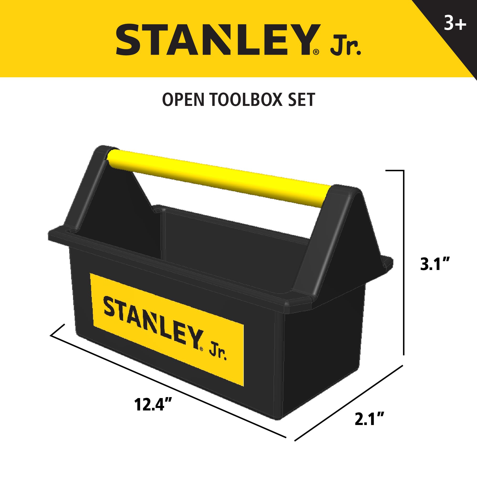 Red Toolbox toddler tools durable materials for safe, rough-and-tumble play.