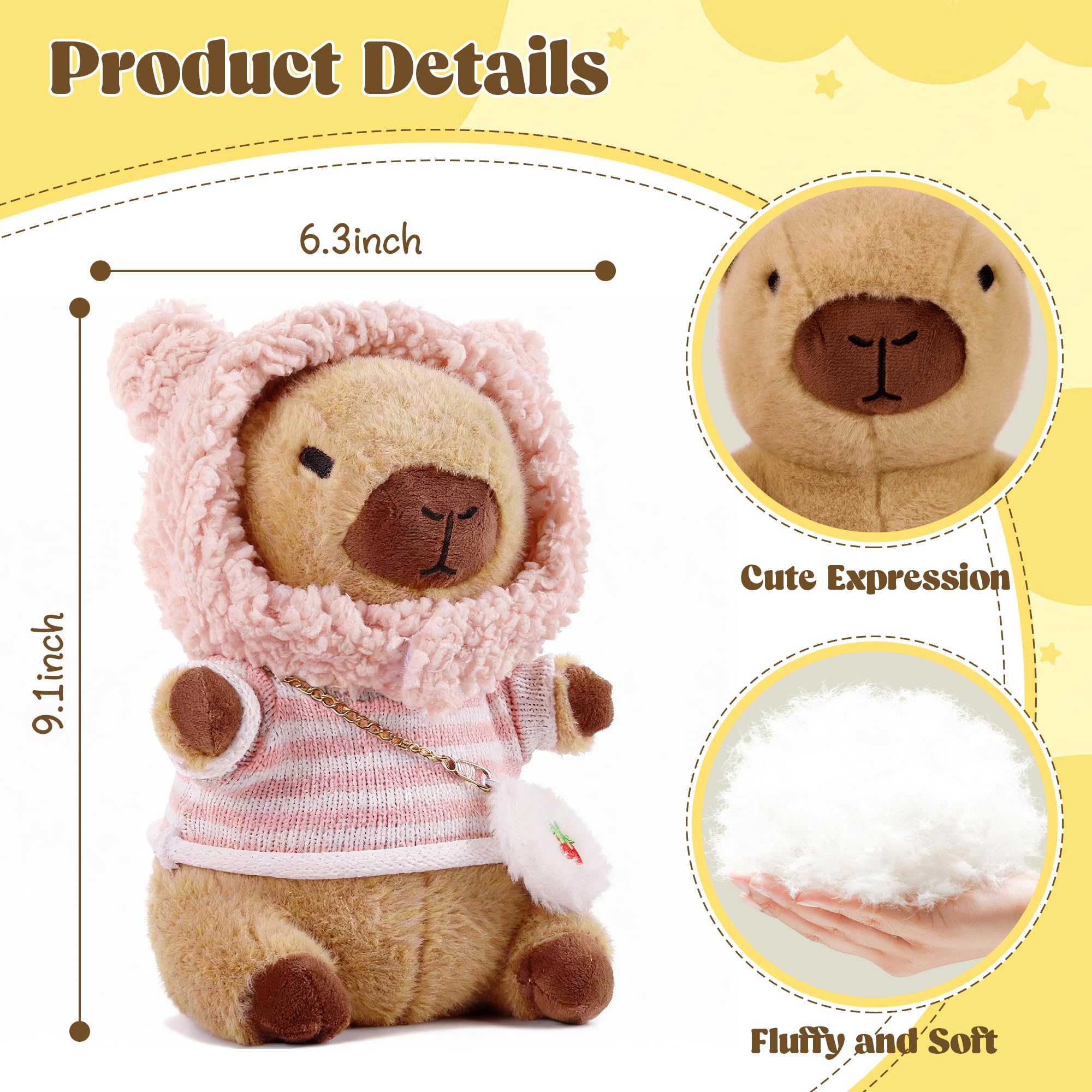 Redaica capybara dress-up play set encourages hands-on dressing