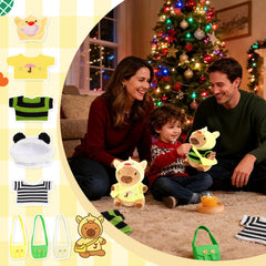 redaica capybara plush outfit kit supports imaginative dress-up play.