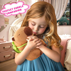REDAICA capybara plush face detail highlights charming expression and joyful demeanor.