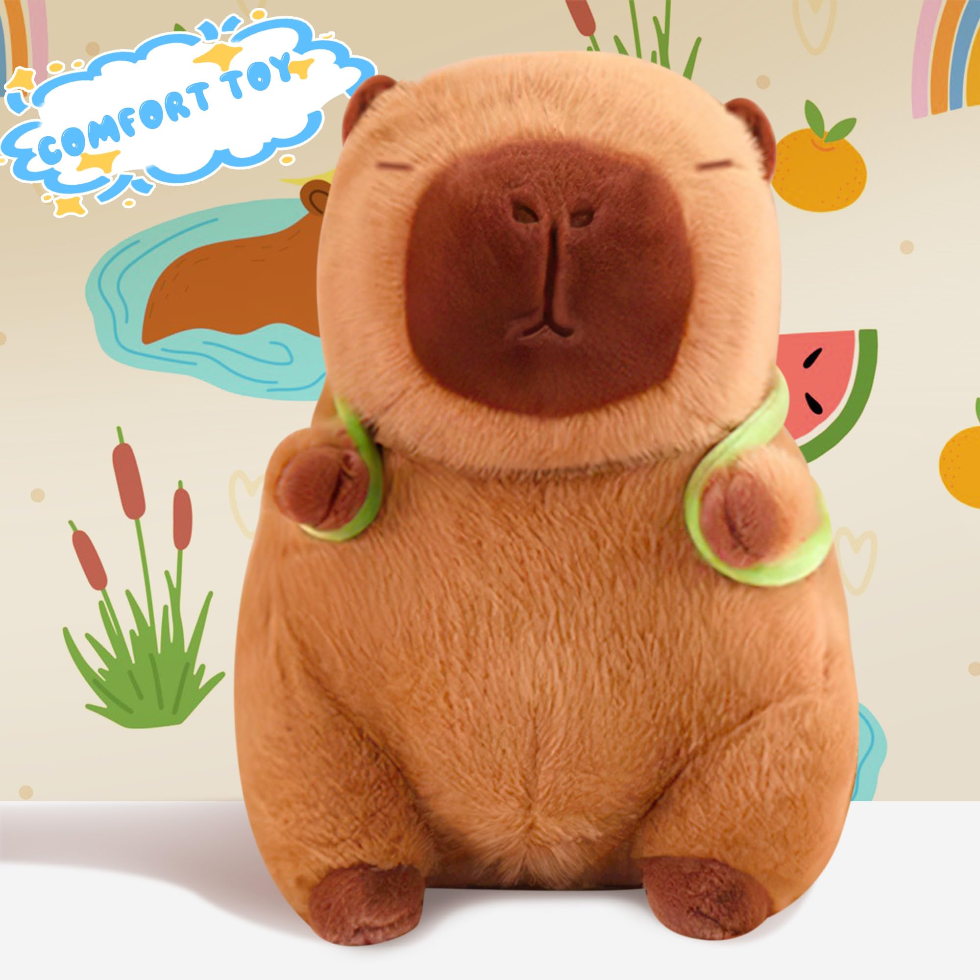 REDAICA capybara plush gift idea, ideal for kids' birthdays and stocking stuffers.