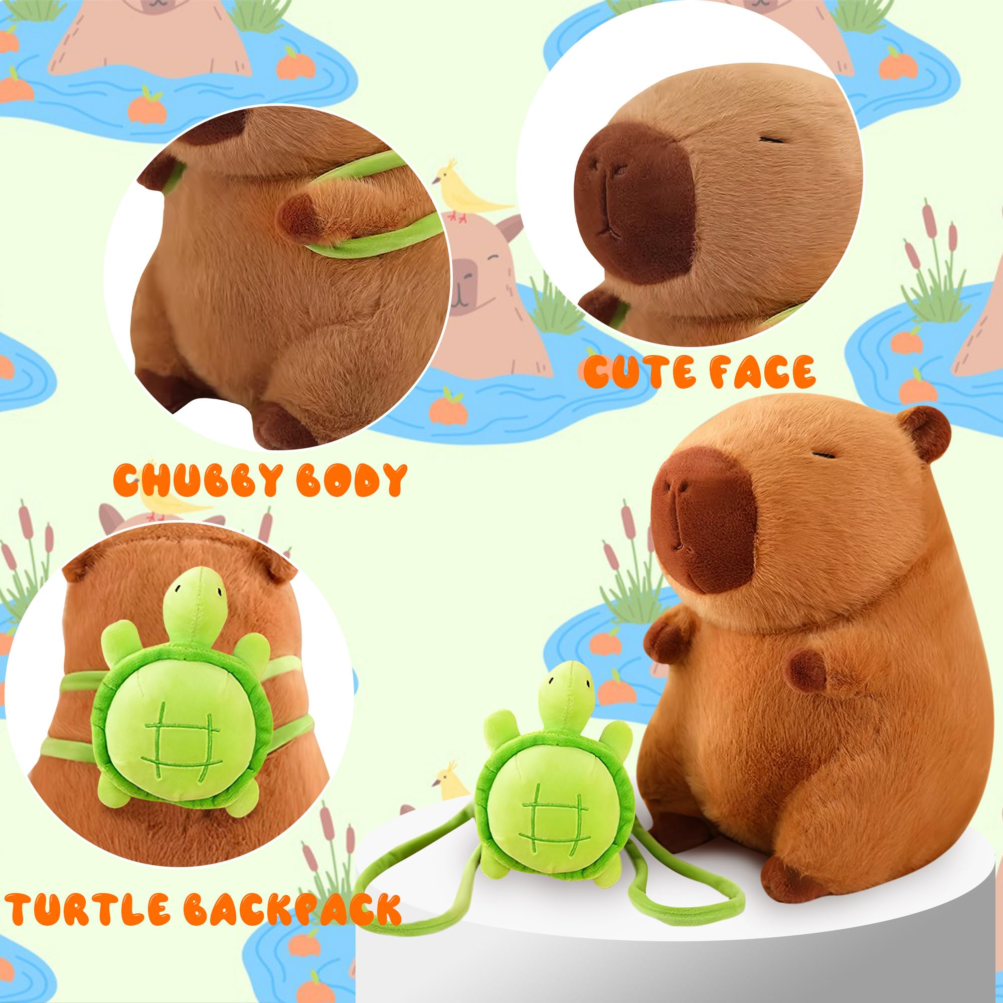 REDAICA capybara plush in hand, perfect for comforting snuggles and relaxing downtime.
