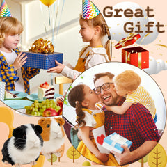 Redaica guinea pig plush with sparkling eyes for lifelike charm and playful pretend fun.