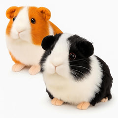 Redaica two- Guinea pig plush pair with soft fur for cozy snuggles and companionship.