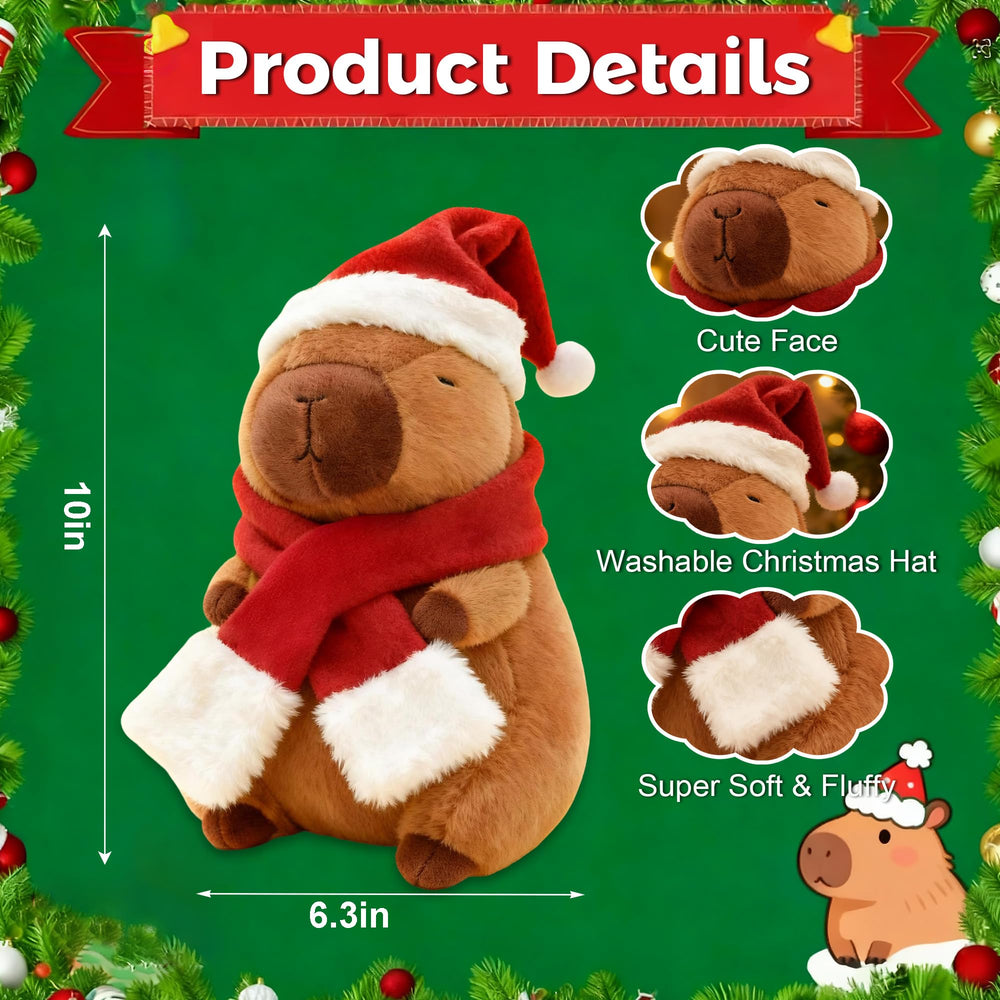 Redaica soft capybara plush offers cozy tactile comfort for hugs and play.