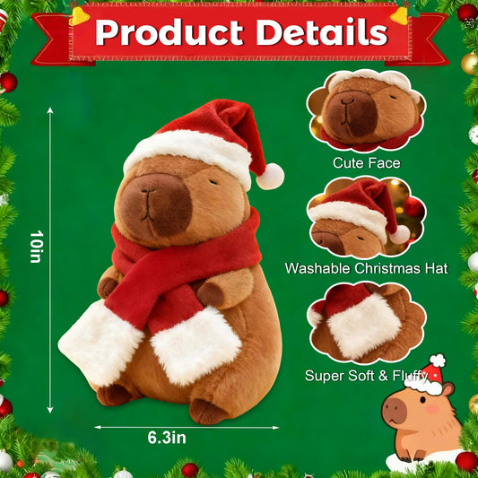 Redaica soft capybara plush offers cozy tactile comfort for hugs and play.