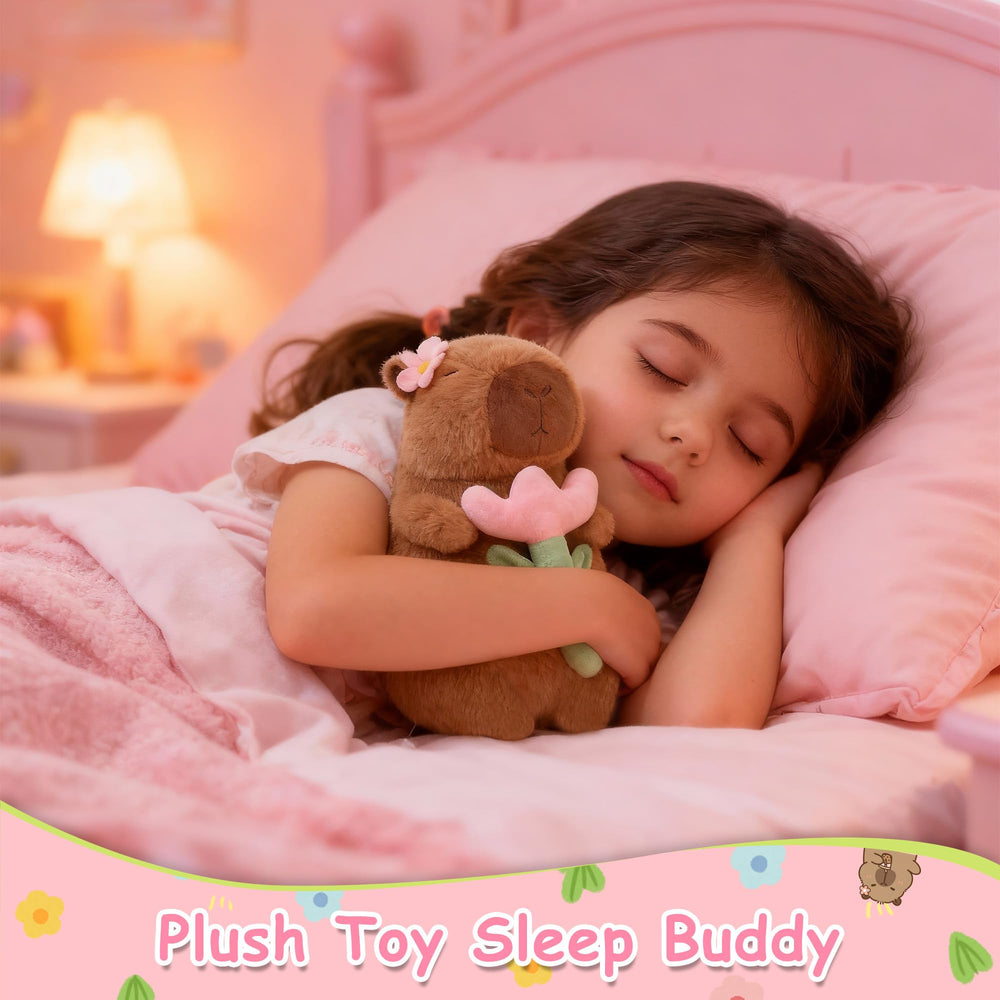 redaica Soft Polyester Capybara Plush showcases gentle texture for hugs.