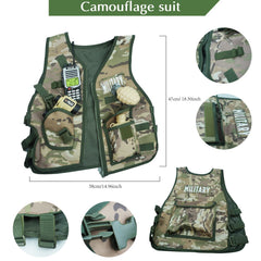 RedCrab Kids Army dress-up set, a complete 12-piece role-play kit