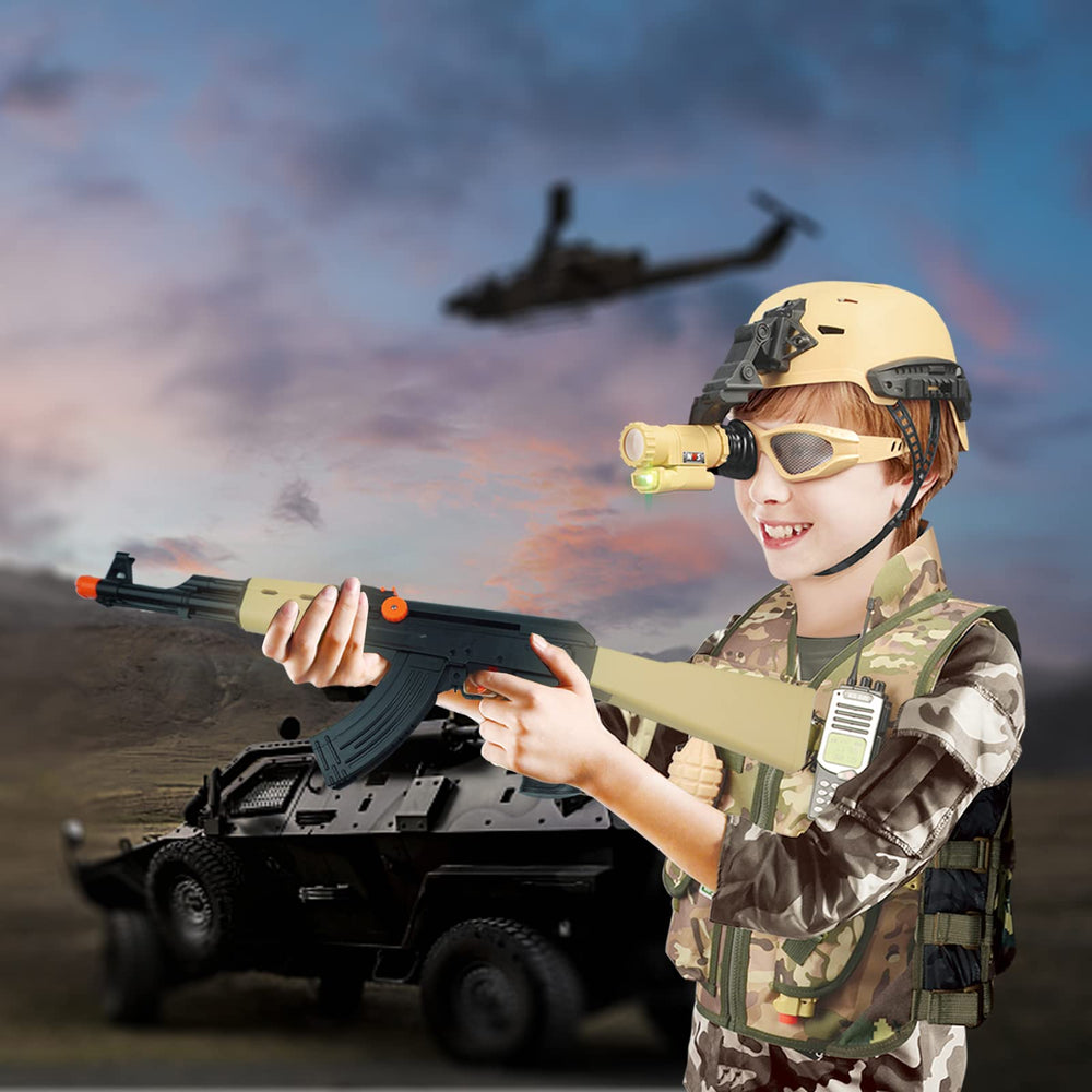 RedCrab Kids Army toy guns with detachable stock for versatile play
