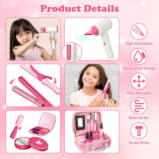 RedCrab Kids Hair Dryer for pretend styling during playtime.