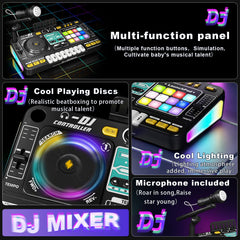RedCrab DJ Mixer microphone lets kids sing along during performances.