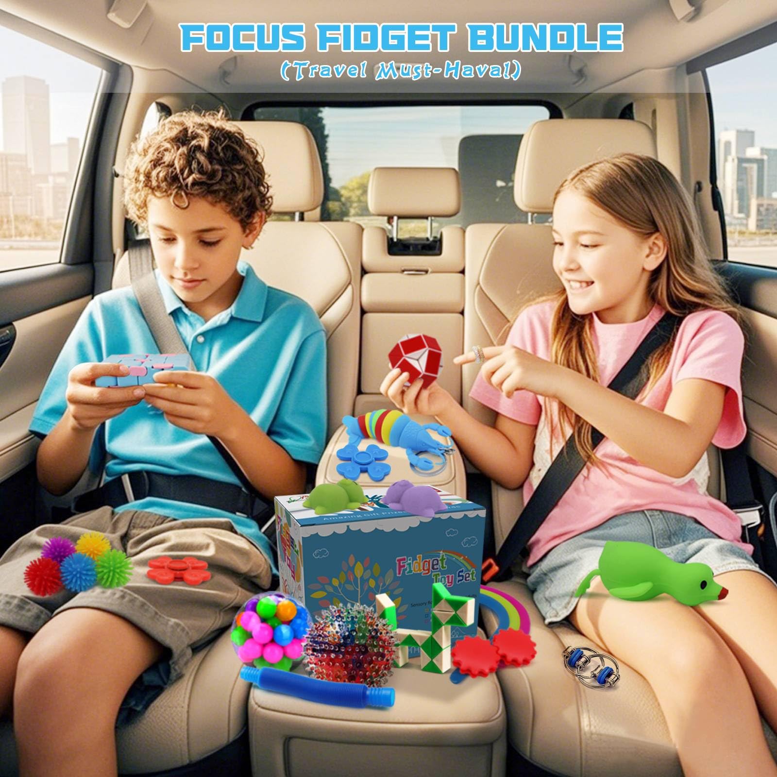 RedLored rainbow lobster fidget for tactile and visual stimulation.