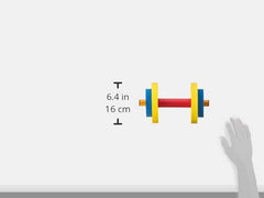 Colors of the Redmon For Kids Dumbbell Set attract kids and encourage active routines.