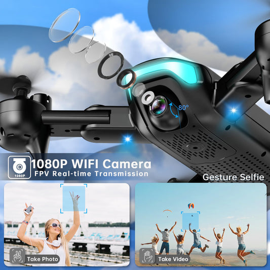 REDRIE Drone foldable design for compact, portable filming on the go