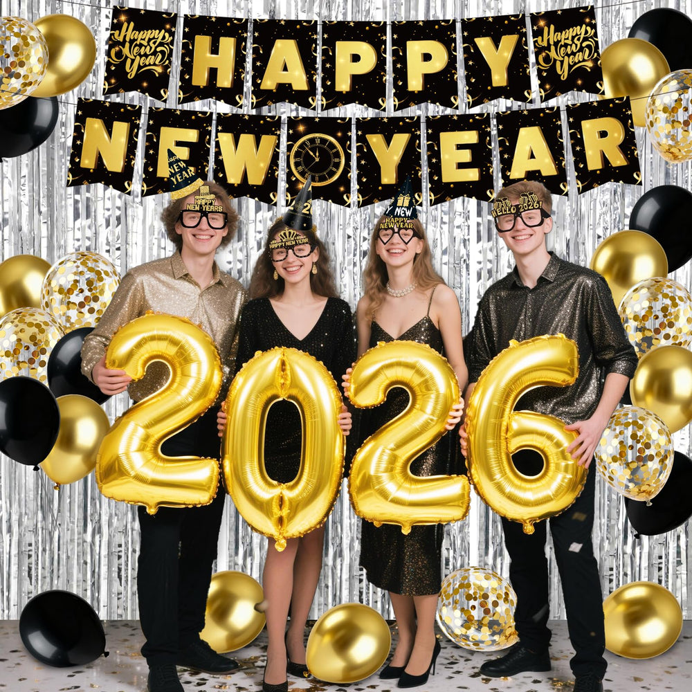 REDWORD latex balloons 18-pack for colorful, festive NYE decorating