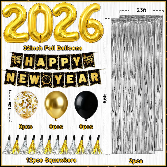 REDWORD silver fringe curtains 1m-2m create a glam NYE entrance backdrop