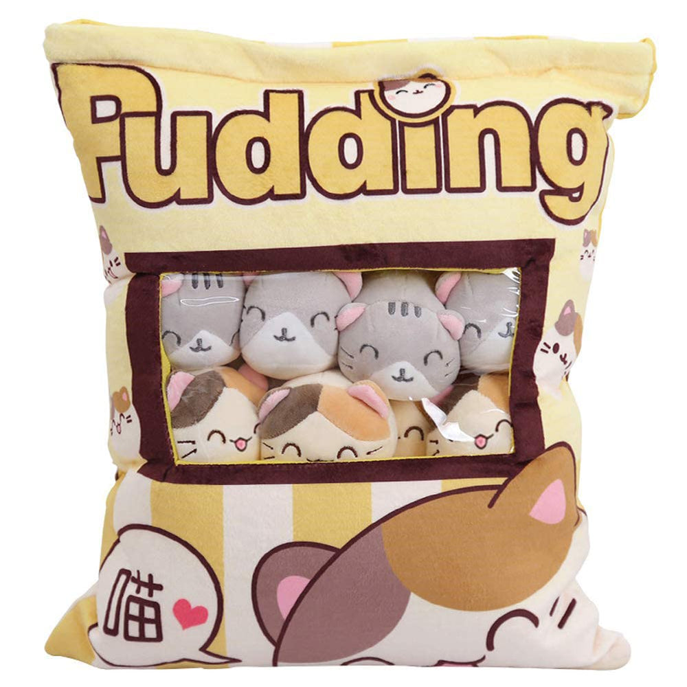 REFAHB Cute Plush Pillow front view shows cozy design for kids' rooms.